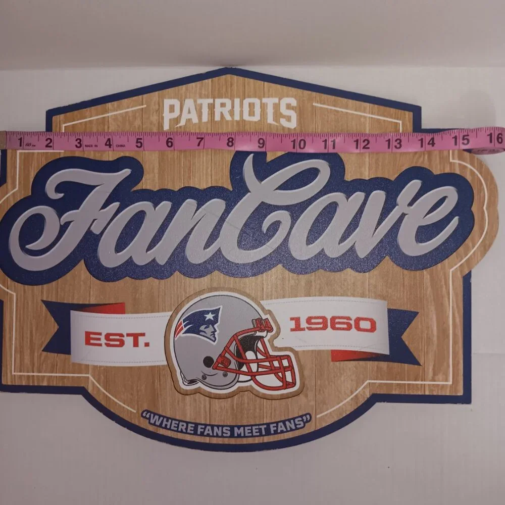 NFL NEW ENGLAND PATRIOTS FAN CAVE WALL DECOR - Picture 2 of 7